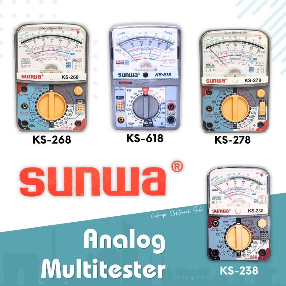 Multitester Multimeter Analog Sunwa KS 268 278 218 238 YX-380TR YX380 618 TR Buzzer Elektronik