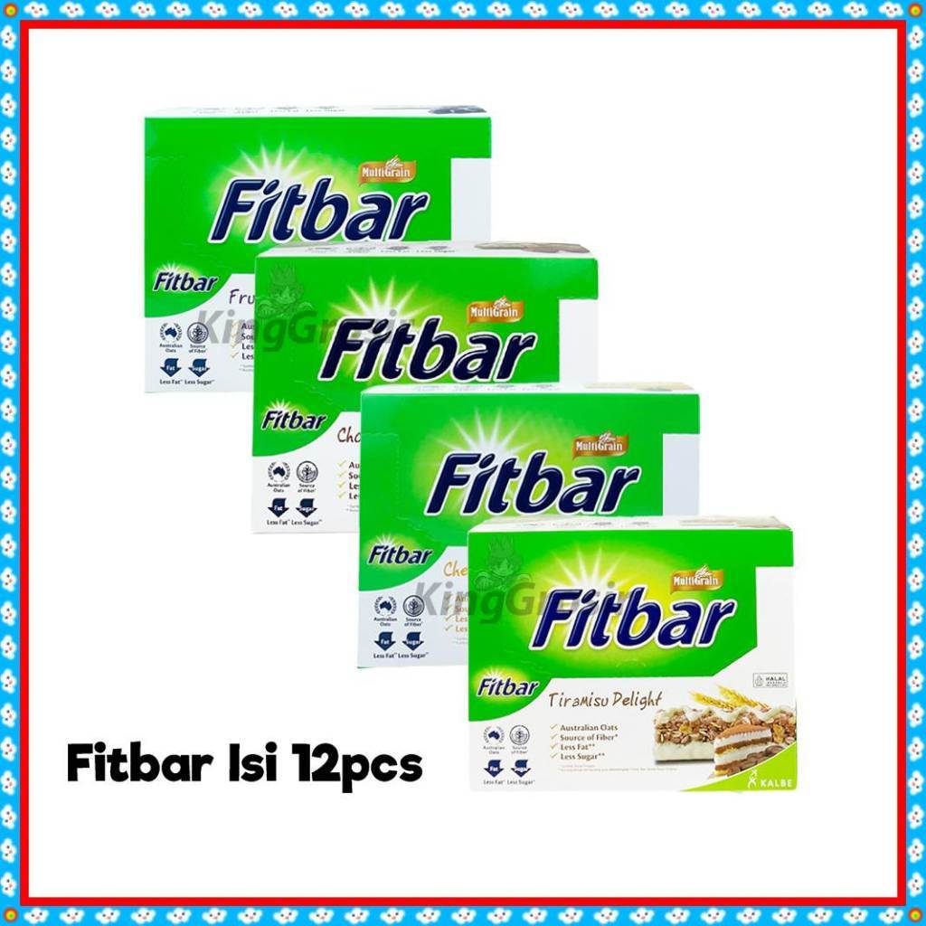 Fitbar Cemilan Diet Sehat 1 Box Isi 12 pcs (20gr)