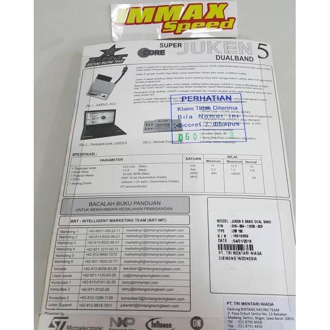 CDI BRT JUKEN 5 DB CRF150 cdi brt dualband crf150