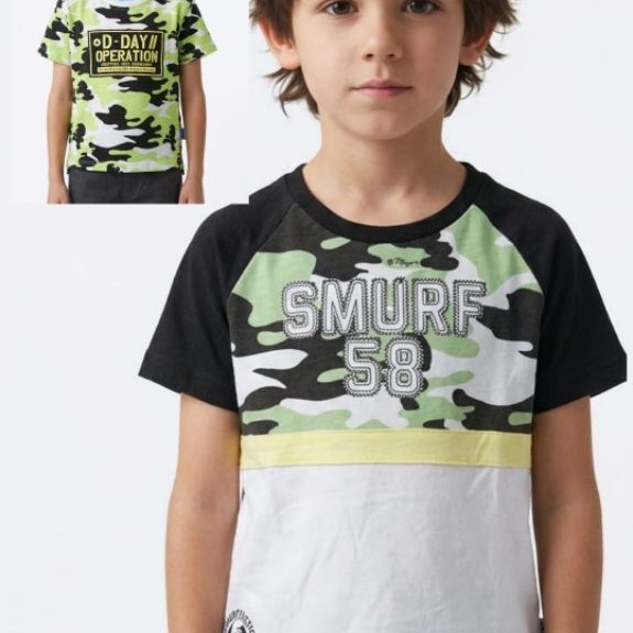 JSP 962//SMURF 100% ORIGINAL/KAOS ANAK LAKI-LAKI