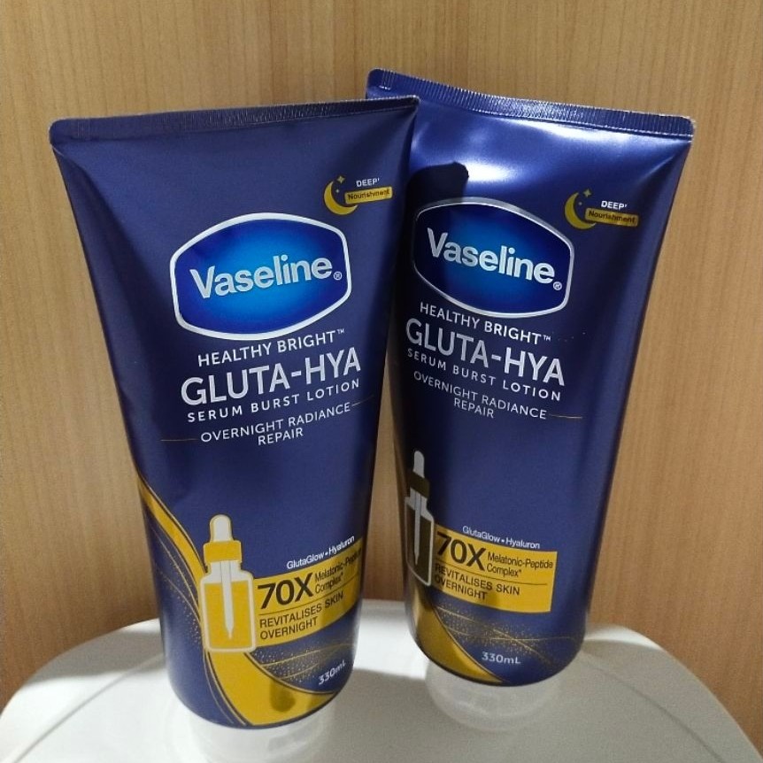 Vaseline Gluta -Hya serum overnight radiance  330ml