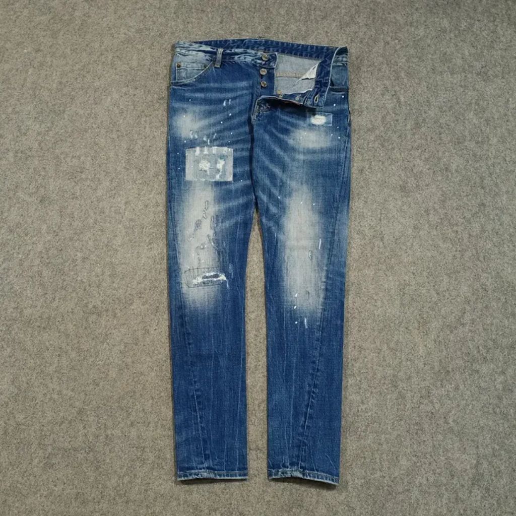Celana jeans panjang pria DSQUARED2 size 31 second slim fit