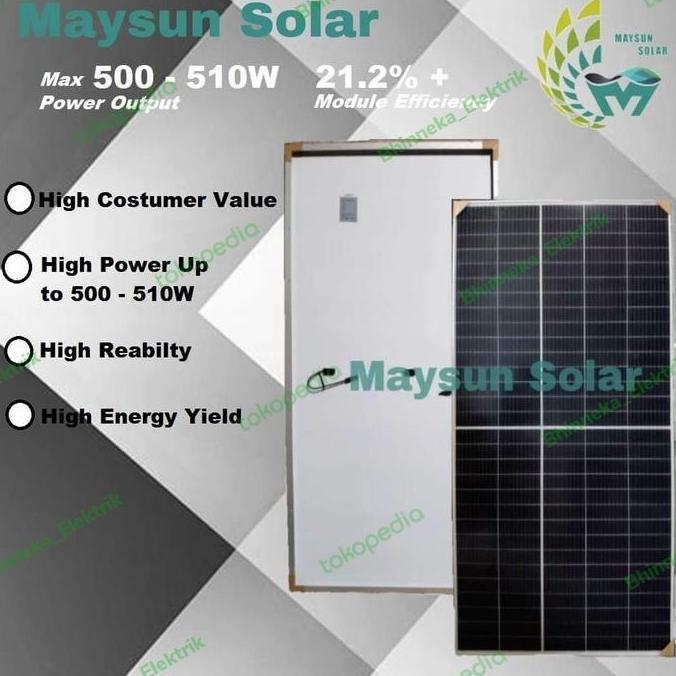 New Trend, Solar Panel 500Wp Mono Crystalline Panel Surya 500Wp 510Wp 520Wp Hq A+