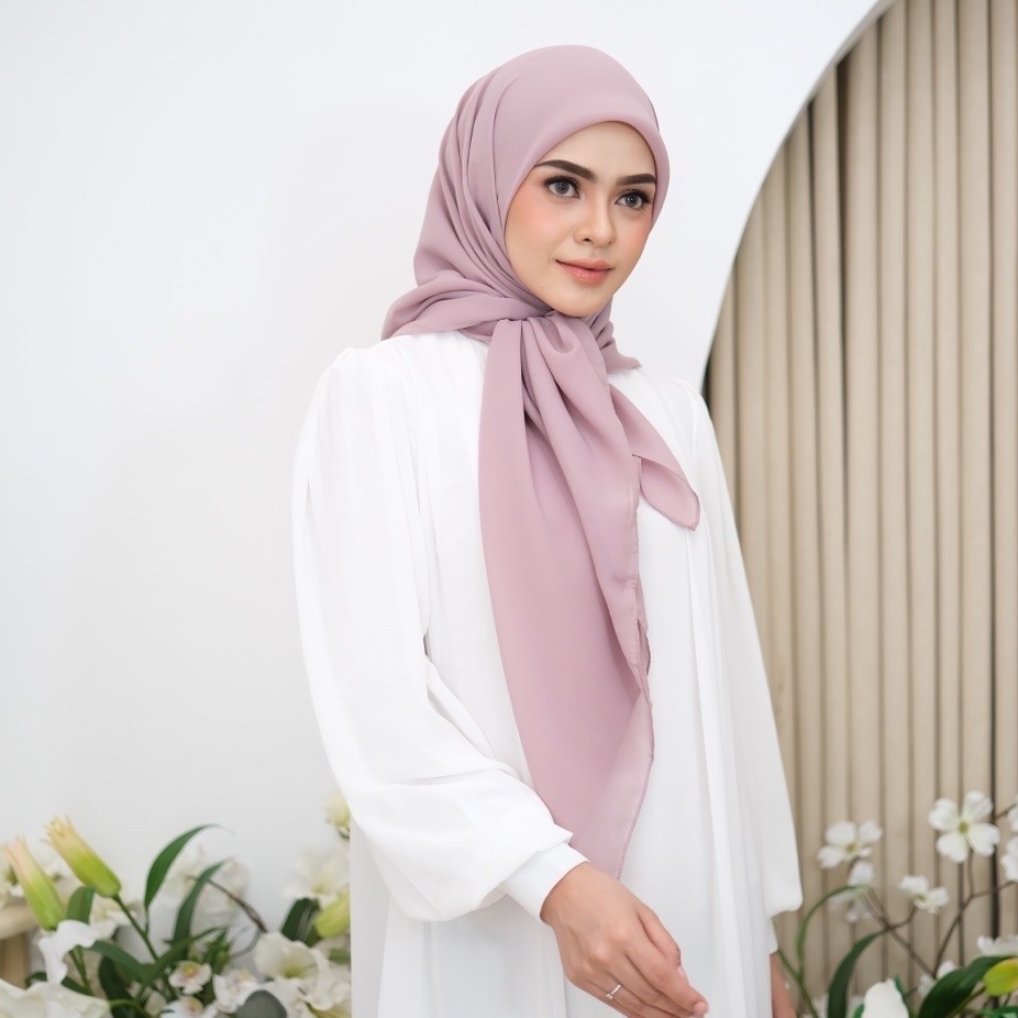 Efabric - CDS Hijab Segi Empat Pollycatton JUMBO 120 x 120 - Segi Empat Potton Premium Syar'i -Hijab