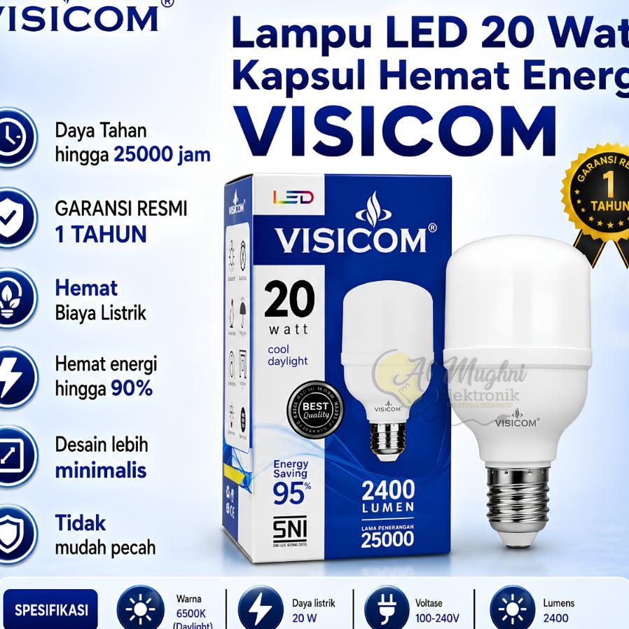 Lampu Led Visicom 20 W /Led Hemat Energi 20 W / Led Visicom 20 Watt
