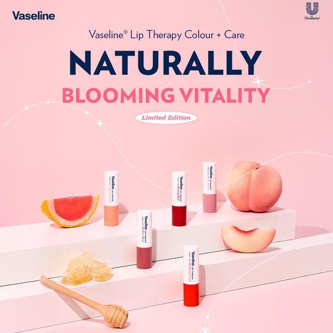 Liplus- Vaseline Lip Therapy Colour+Care Series 4,2G | Kissing Red / Mellow Rose / Blushing Coral / 