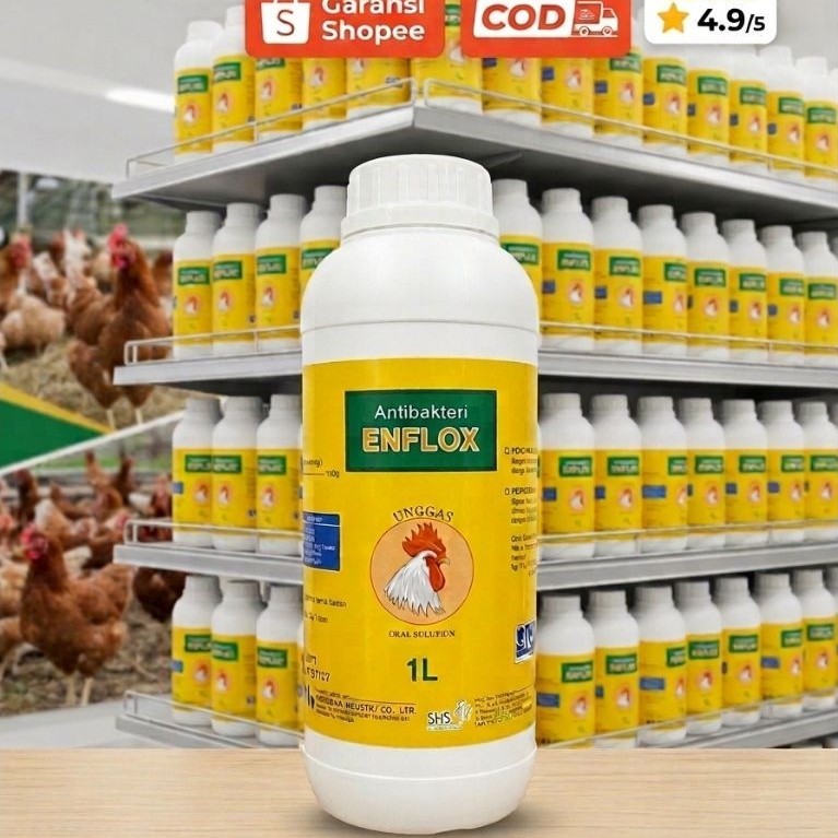ENFLOX 1L SHS anti bakteri unggas spektrum luas