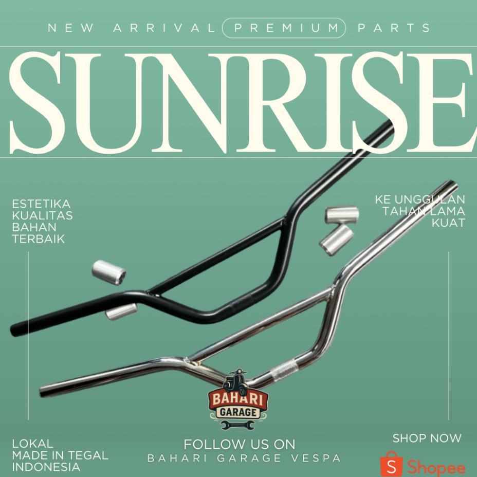 Stang Handlebar Sepeda Sunrise Bar Mtb Minivelo Commuter Bike