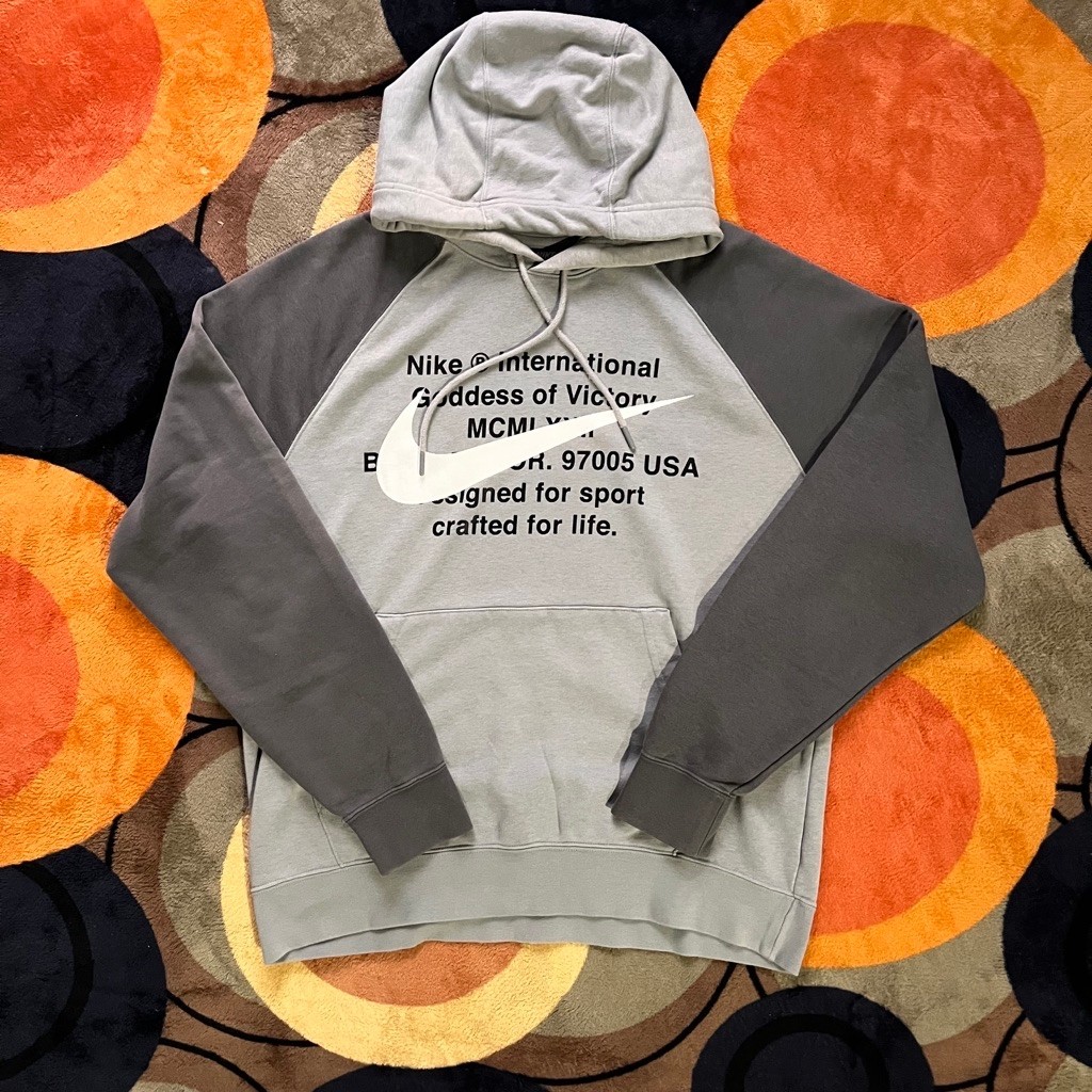 hoodie nike international grey