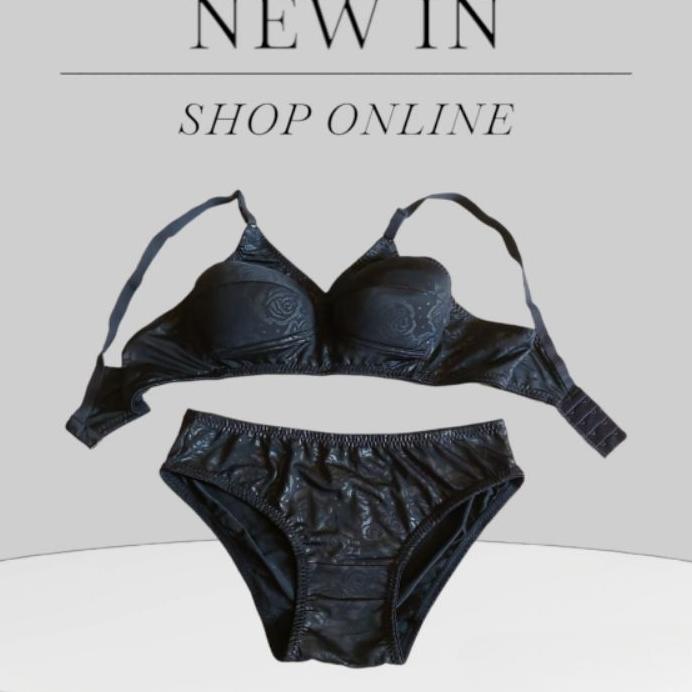 Bra Set Cd / Bh Setelan / Bra Hitam / Bh Tanpa Kawat & Tanpa Busa