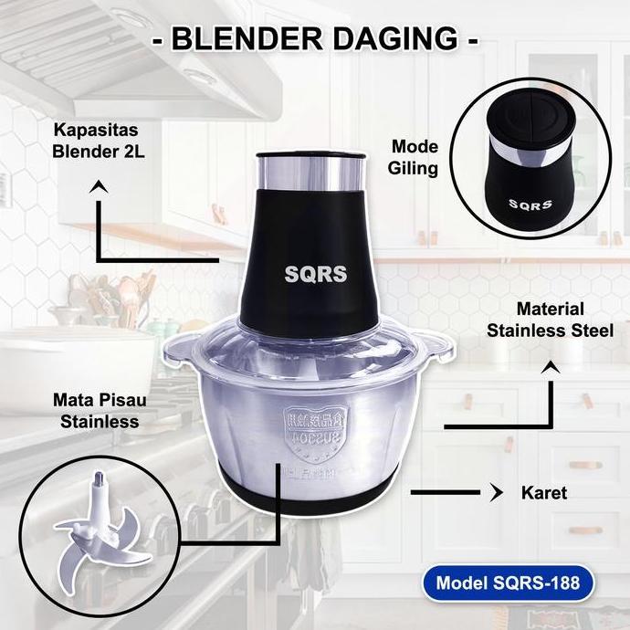 NEW MEAT GRINDER SQRS-188 - BLENDER DAGING