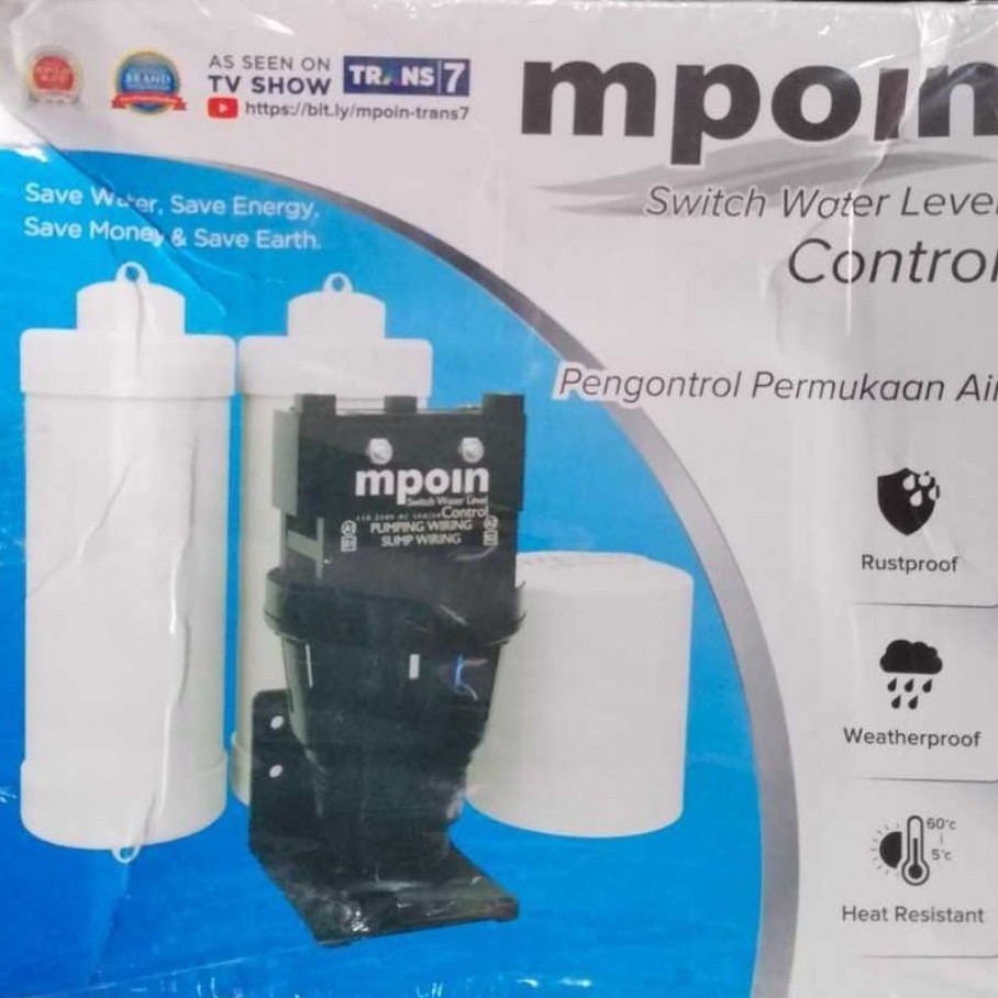 radar pelampung otomatis tandon air merk mpoin original