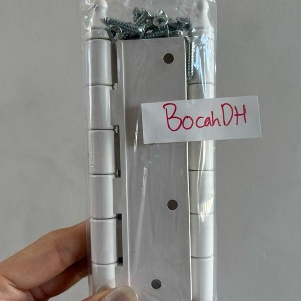 PROMO GMP ENGSEL PLASTIK PVC 4.5 INCH - 2 PCS ENGSEL + SEKRUP UNTUK PINTU RUMAH & KAMARMANDI - HARGA