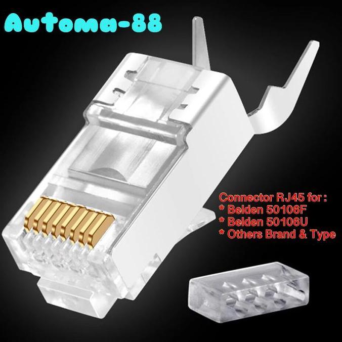ECERAN CONNECTOR RJ45 FTP STP UTP KABEL CAT6 BELDEN 50106F 50106U NEBU
