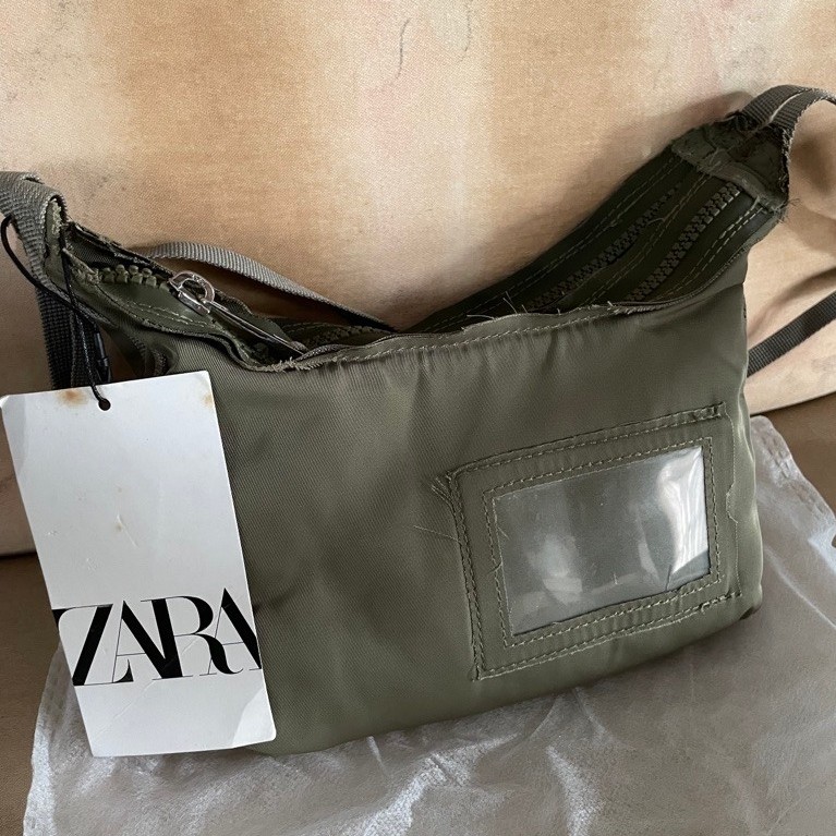[Defect Sale] Tas Zara Sling Bag Nylon Original Branded