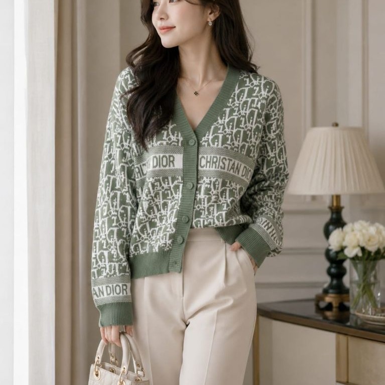 cardigan rajut CRISTIAN DIOR