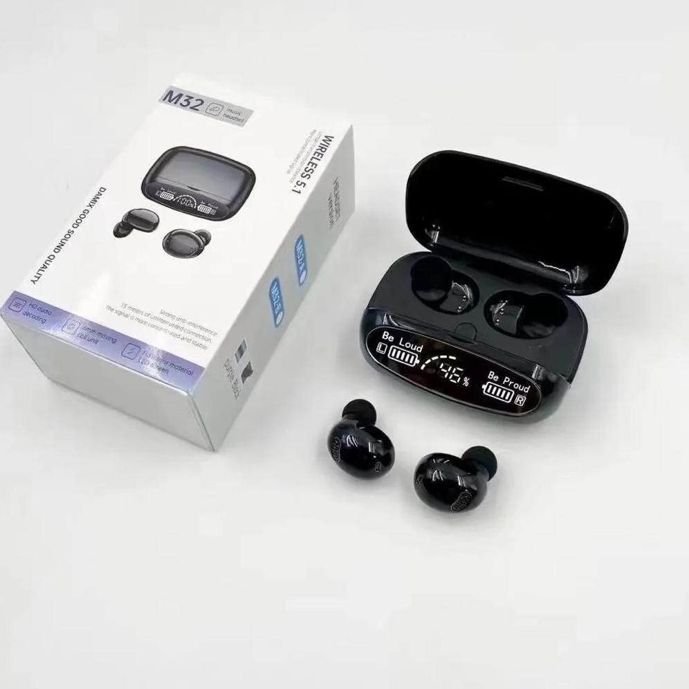 Murah Tws M32 For Games Music Movie Headphone Wireless Earphone Headset Earbuds Bluetooth
