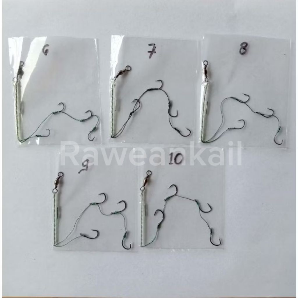 Rangkaian kail lumut 4 mata kail