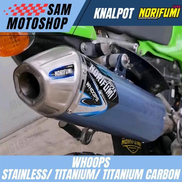 KNALPOT NORIFUMI WHOOPS TITANIUM FULL SET MOTOR KX 250 F/XC YZ 250 F/XC