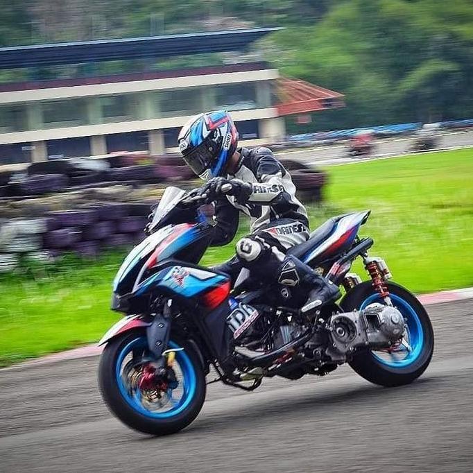 knalpot Black Devil R2 Seca AEROX bore up