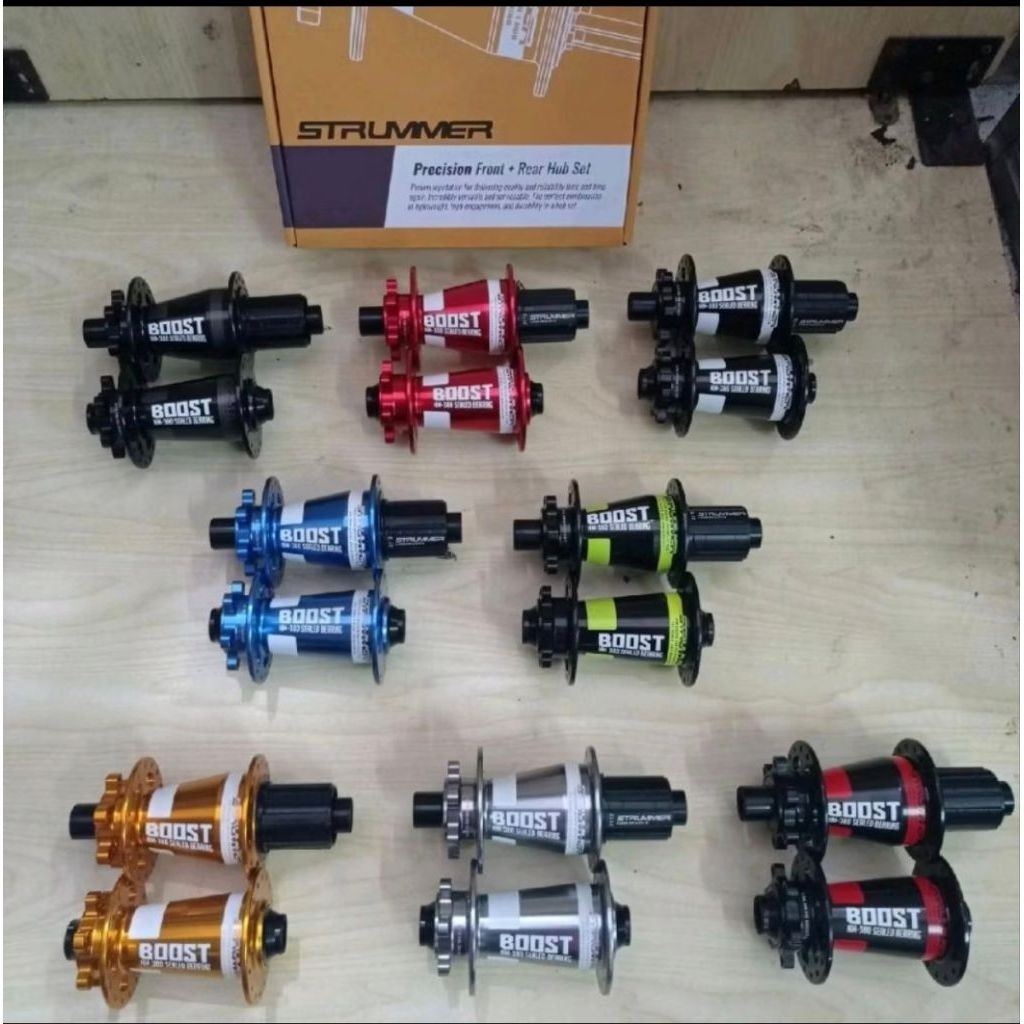 Hub Freehub Strummer MT380 Boost 32H Bisa TA dan QR Bearing 6 pawls tawon like MT009 MT039