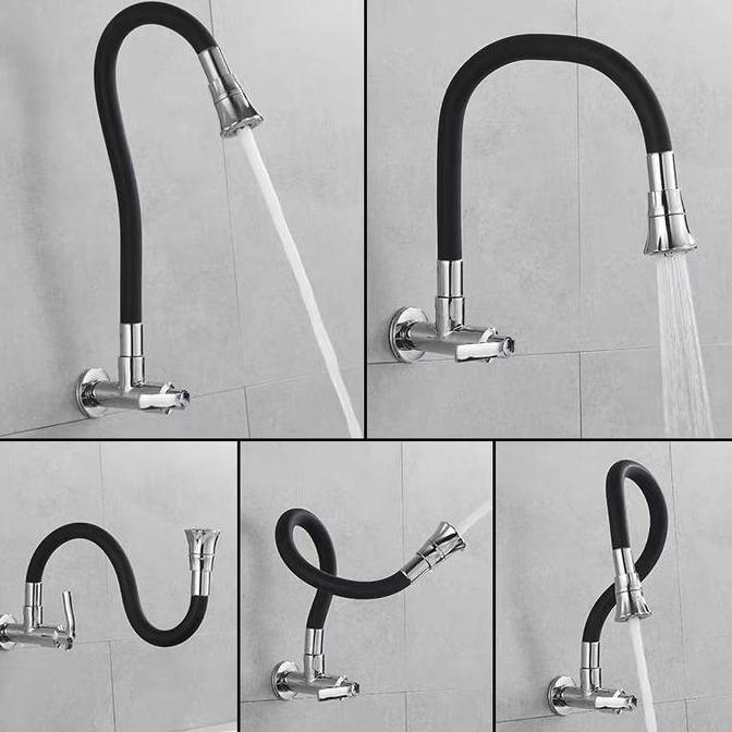 Sekresik- Sus 304 Stainless Kran Serbaguna Kran Angsa Cuci Piring Dapur Fleksibel Multi Fungsi Model