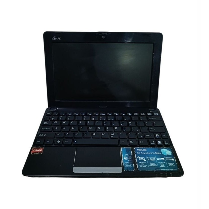 Notebook Asus Eee PC Seashell series AMD - Mesin Hidup - RAM 1GB - HARDISK 320GB - LCD Mati -