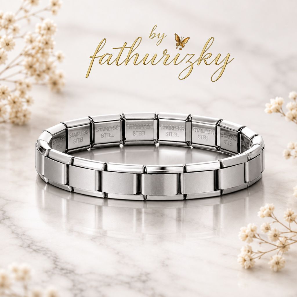 Gelang Rantai Jam Tangan | Gelang TITANIUM model PER Pria Wanita