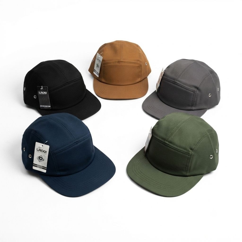 TOPI 5PANEL POLOS | TOPI POLOS 5PANEL DRILL | FIVE PANEL POLOS