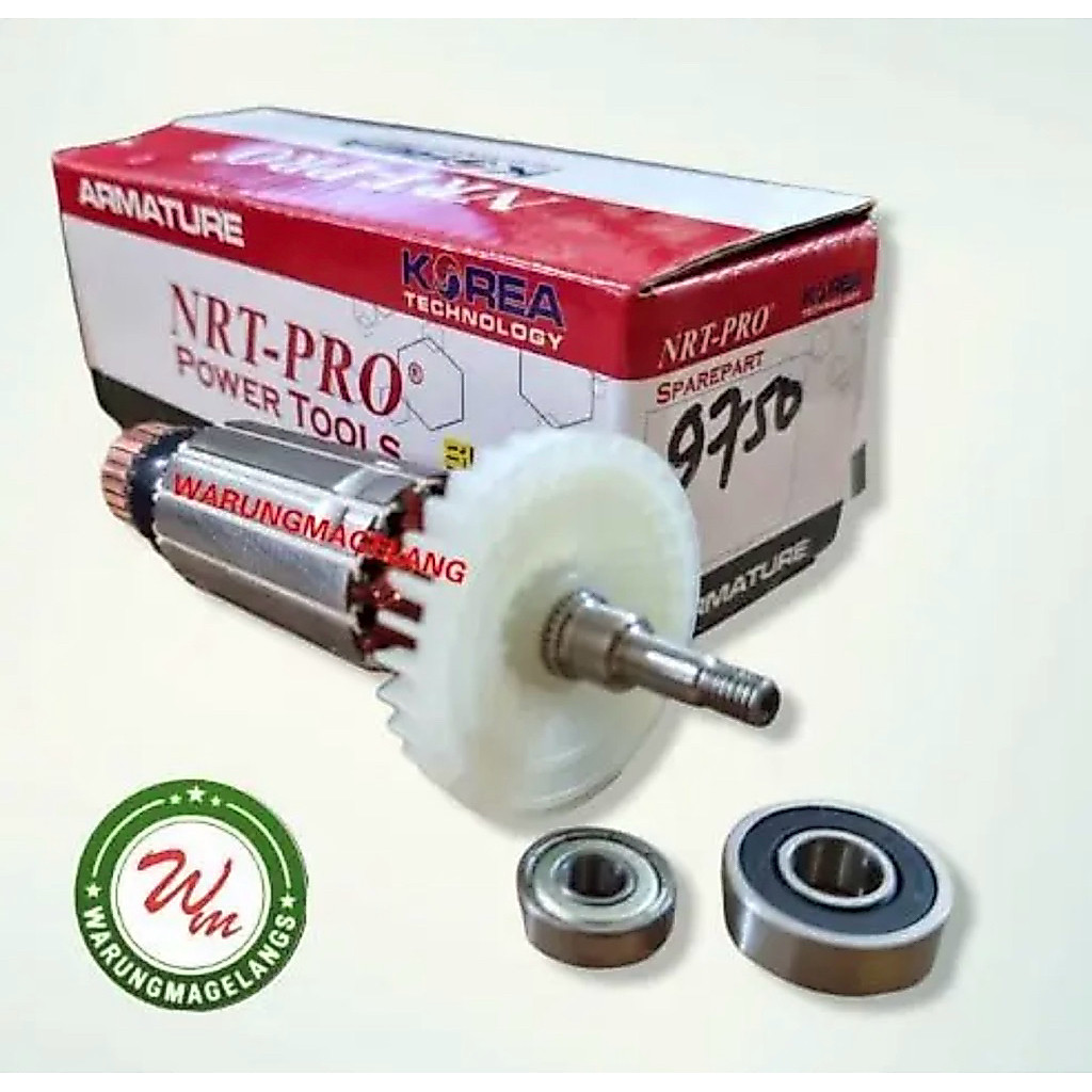 NRT Armature 9750hd w3435b angker for mesin grenda wipro nrt 4 inch gerinda gerenda 9750 hd girinda 