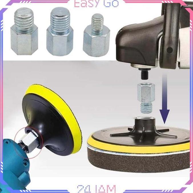 REGENLY Adaptor Gerinda Adaptor M14 Ke M10 / M16 Adaptor Konverter Gerinda Untuk Mesin Gergaji Alat 