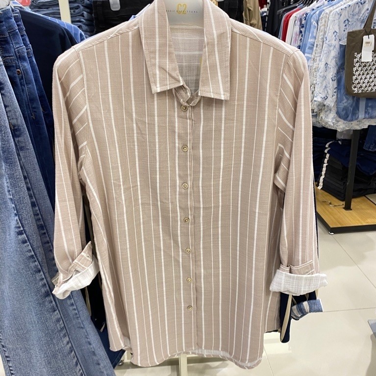 kemeja stripe merk c2 ori matahari