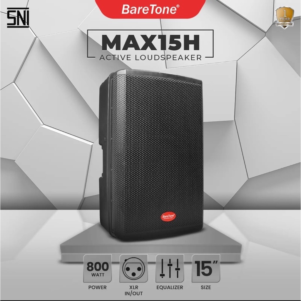 Speaker Aktif Baretone Max15h Original Speaker aktif 15inch