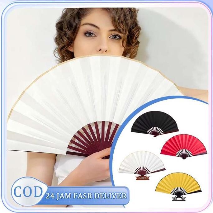 REGENLY Kipas Cina Lipat Kipas Tangan Manual Lipat Kipas Lipat Sutra Kipas Tradisional