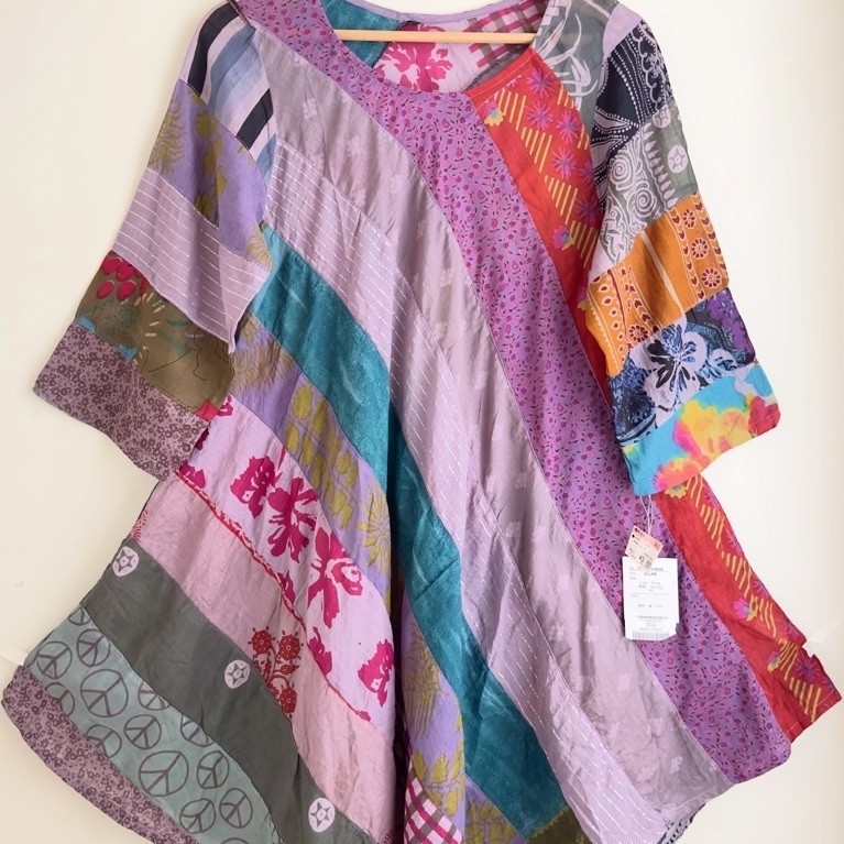 dress patchwork not zara