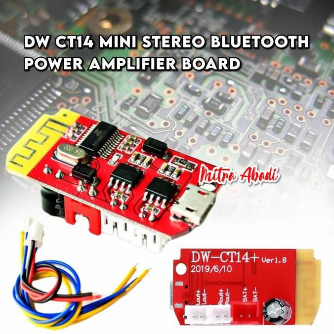 Panasogod- Dw-Ct14 Mini Stereo Bluetooth Power Amplifier Board