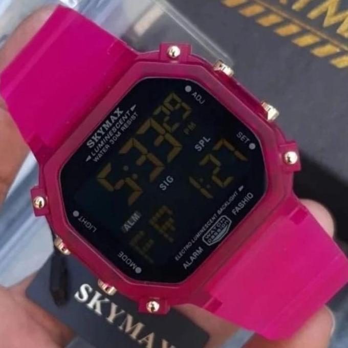 PARADOPA_GIRLS - JAM TANGAN WANITA SKYMAX 3008 ORIGINAL DIGITAL CEWEK WATCHES