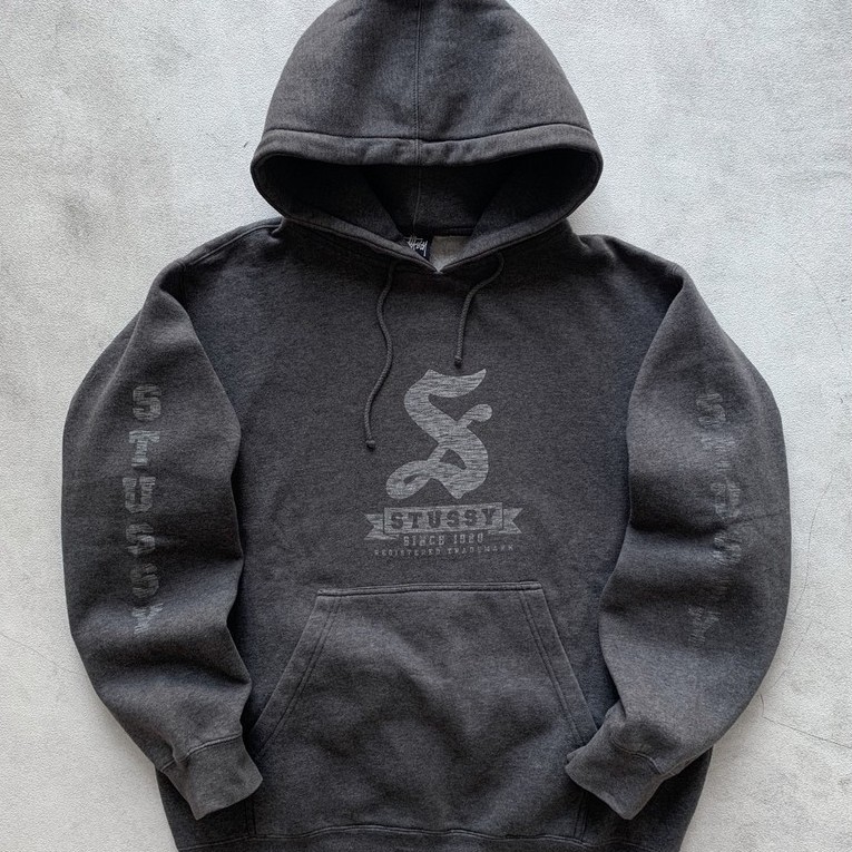 1990s Vintage Stussy Reflective Hoodie