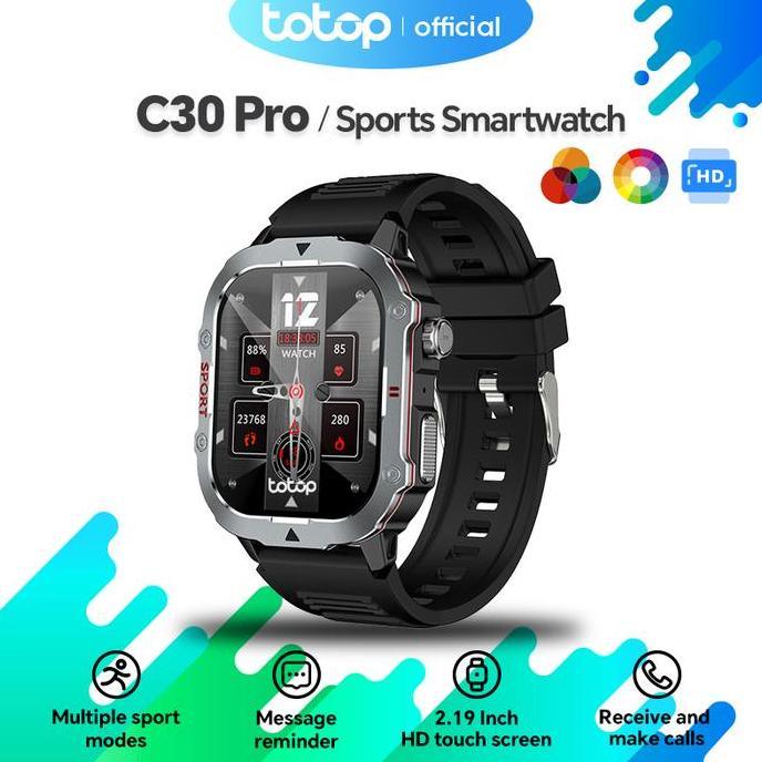 PARADOPA_GIRLS - TOTOP SMARTWATCH C30PRO SPORTS BLUETOOTH SMARTBAND 2.19 INCH HD SCREEN FULL TOUCH B