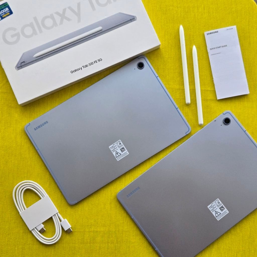 SAMSUNG TAB S10 FE 5G 8/128GB Cellular 5G SEIN RESMI Bekas SECOND Indonesia TERAWAT