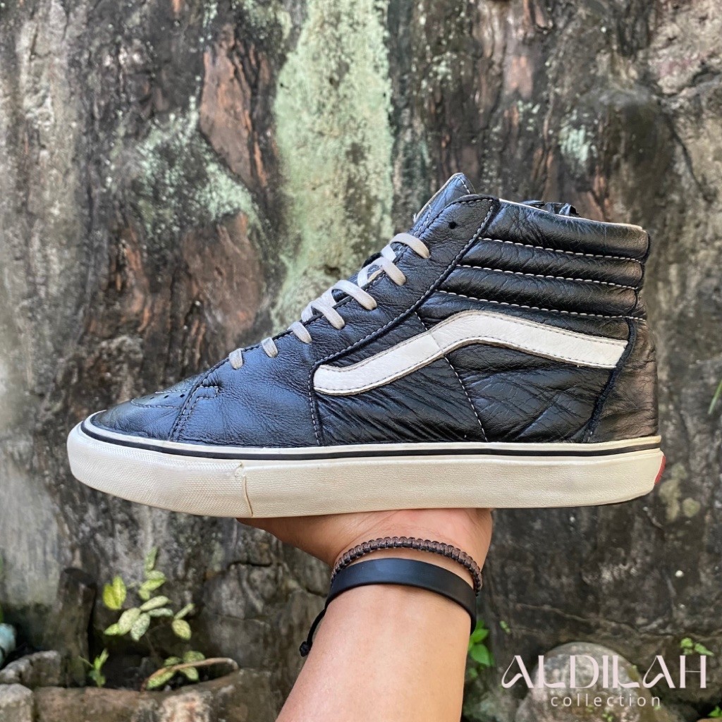 Vans Vault Sk8-Hi Leather 'Black' Size 43 (28cm)