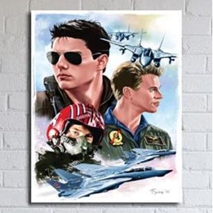 POSTER HIASAN DINDING TOP GUN ART FBBOOK