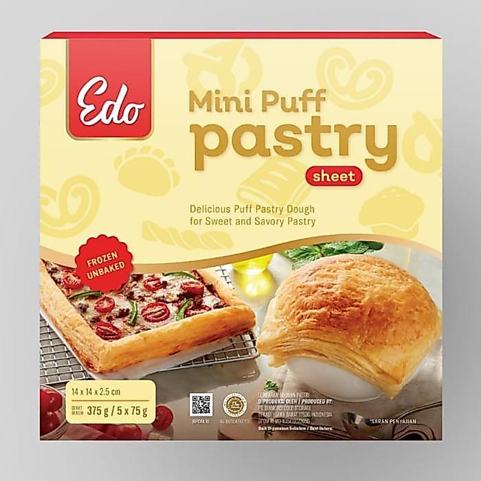 Edo Mini Puff Pastry Sheet 375 Gr / Kulit Zuppa Soup / Kulit Pastri