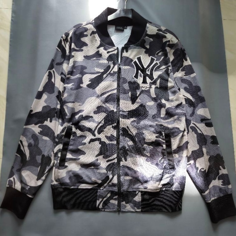 Tracktop MLB Atasan Pria Unisex Bahan Tipis