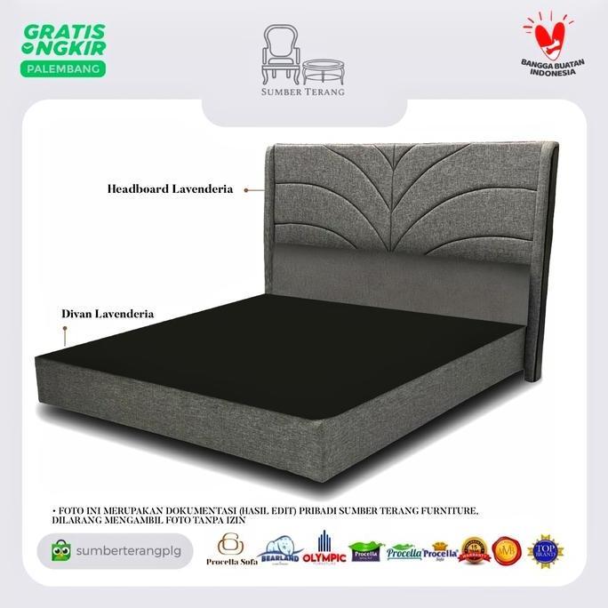 Set Divan Sandaran Minimalis Kasur Procella Divan Lavenderia Headboard