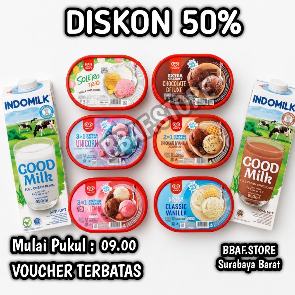 Walls Ice Cream Es Krim 700ml Siap Kirim