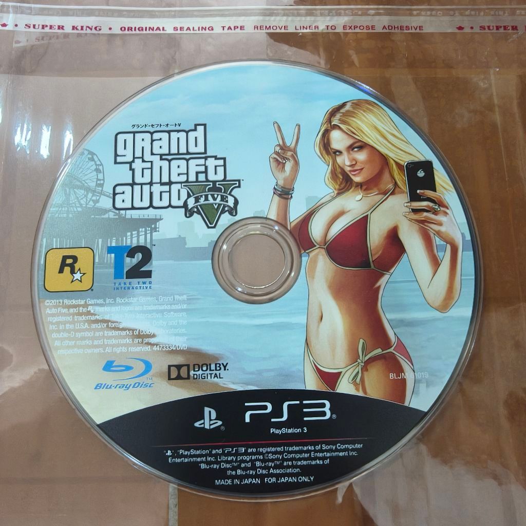 Kaset BD GTA 5 game PS3 Original