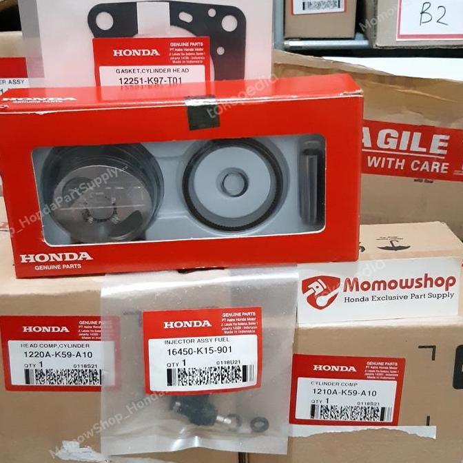 PAKET BORE UP VARIO 125 KZR / K60 DENGAN PORTING POLISH CYLINDER HEAD