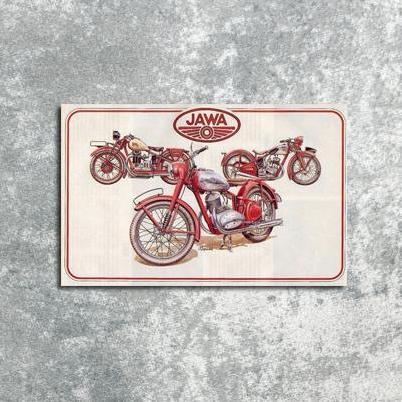 POSTER DINDING MOTOR HONDA JAWA CLASSIC FBBOOK