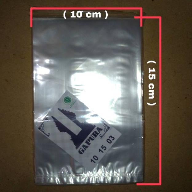 PP bening plastik bening ukuran 10x15